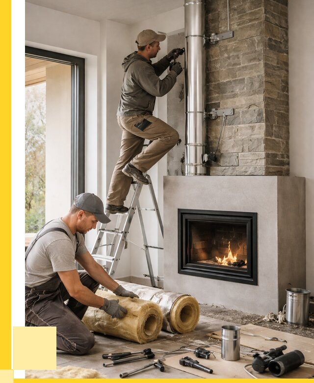 Монтаж дымоходов для каминов в Большой Камне от 15212 р. ЭриданБль