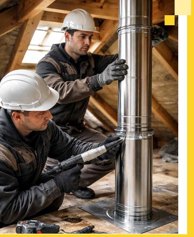 Монтаж дымоходов для каминов в Большой Камне с гарантией качества