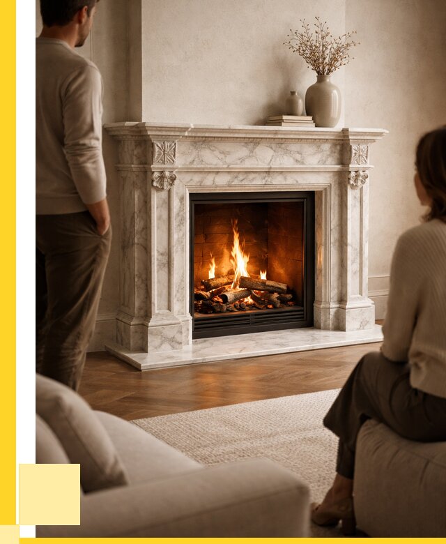 Мраморные камины под ключ в Большой Камне от 253525 р. | ЭриданБль