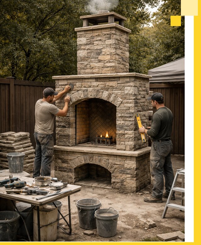 Проектирование и установка уличных каминов в Большой Камне