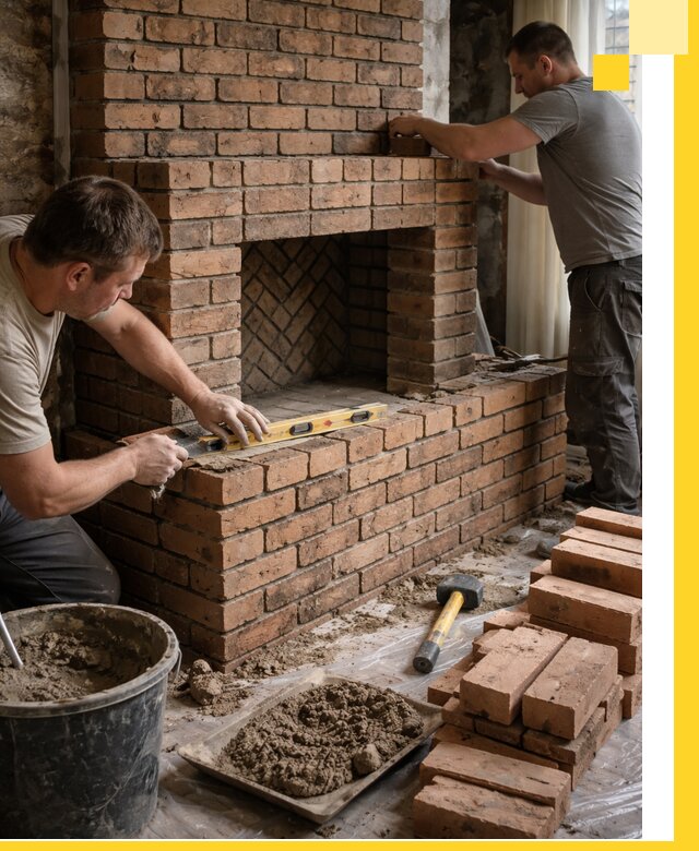 Изготовление и установка кирпичных каминов в Большой Камне