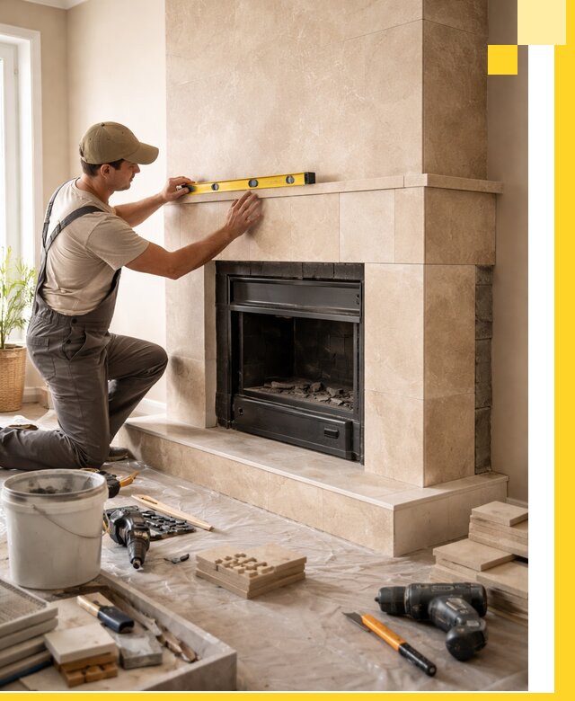 Установка и монтаж каминов в частном доме под ключ в Большой Камне