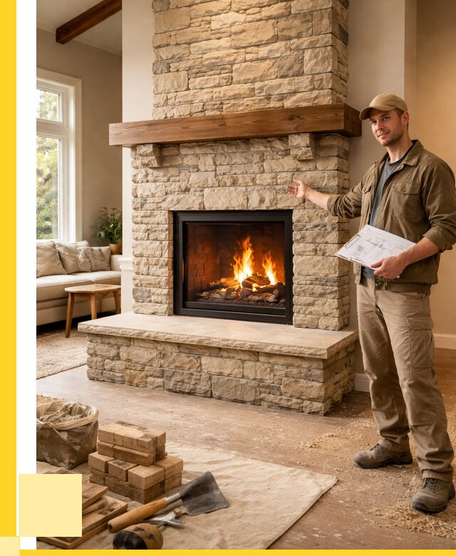 Камины под ключ в Большой Камне от 182538 р. | ЭриданБль — установка