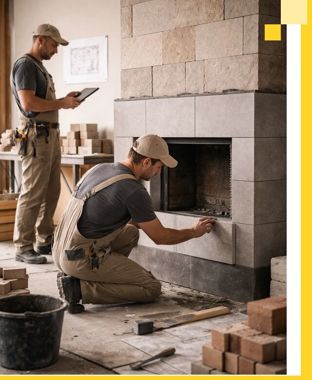 Индивидуальные проекты каминов и каминных систем в Большой Камне