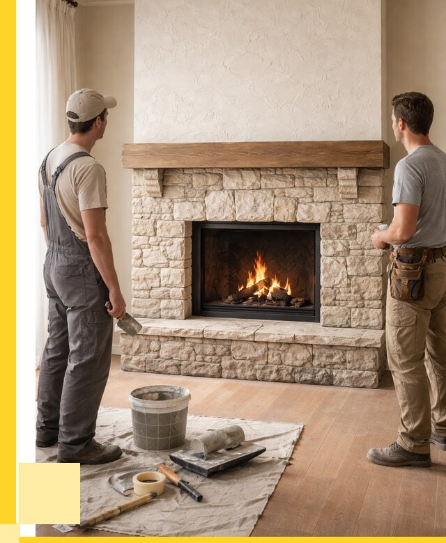 Отделка каминов в Большой Камне от 6592 р. под ключ | ЭриданБль