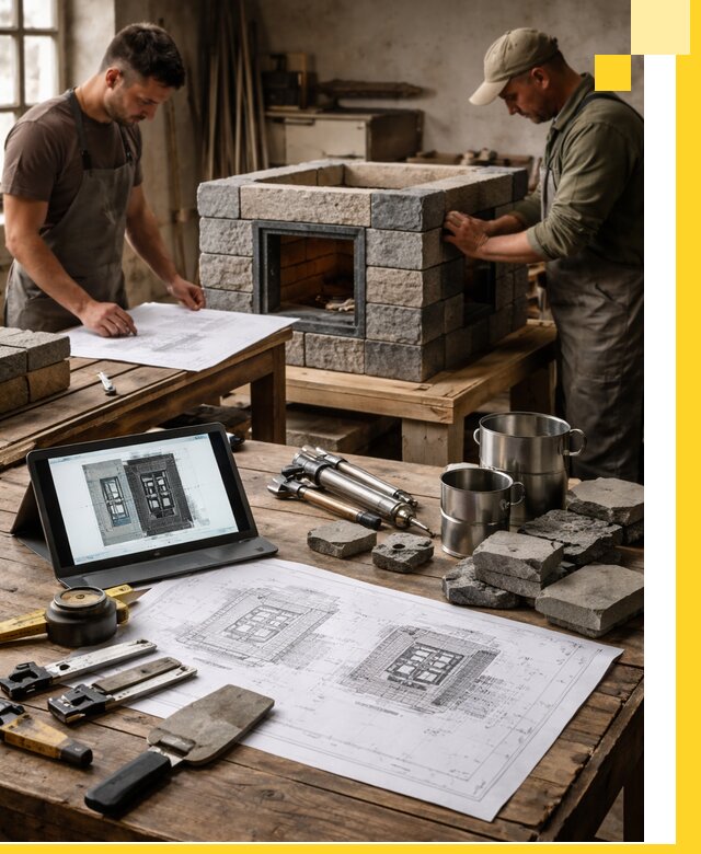 Разработка проектов печей с согласованием и монтажом в Большой Камне