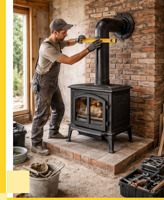 Монтаж печей установка банной печи в Большой Камне от 15212 р. | ЭриданБль