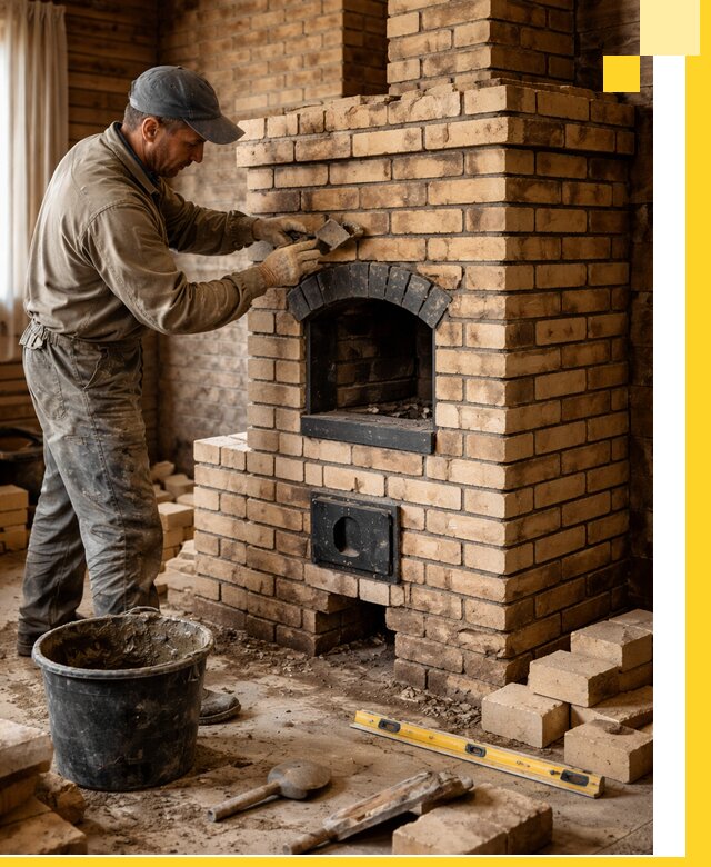 Кирпичные печи под ключ в Большой Камне: проектирование и кладка