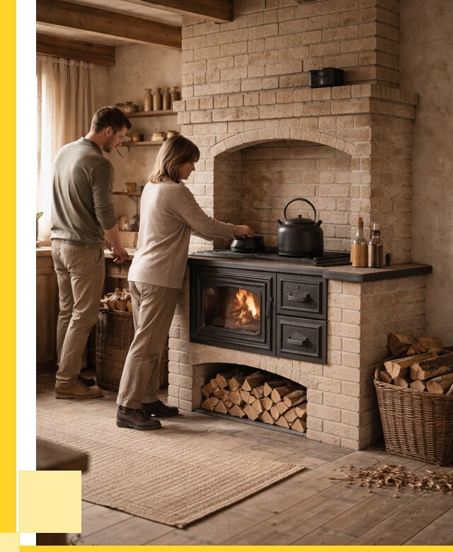 Печи с плитой в Большой Камне от 45635 р. | ЭриданБль — кирпичная печь