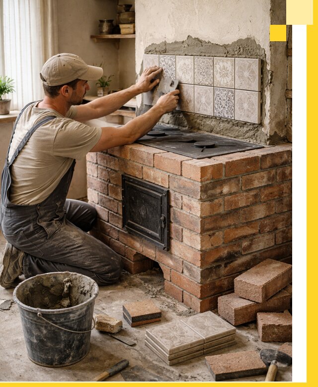 Печи с плитой на заказ монтаж гарантия и сервис в Большой Камне