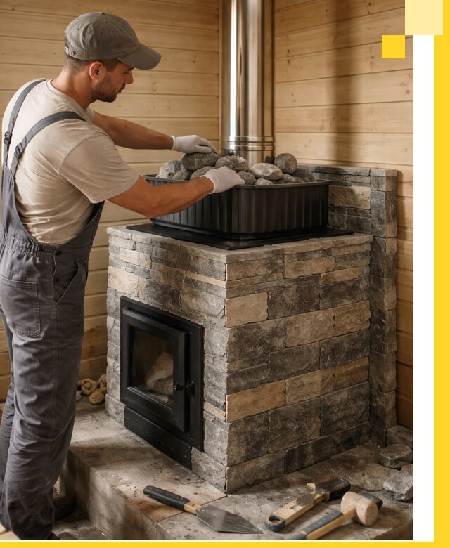 Печи для парной в Большой Камне, производство, монтаж и обслуживание