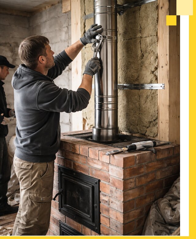 Изготовление и монтаж печей и дымоходов под ключ в Большой Камне