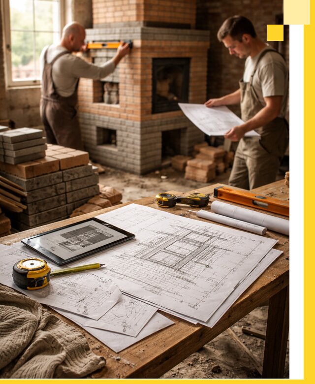 Проекты печей и каминов с индивидуальным дизайном в Большой Камне