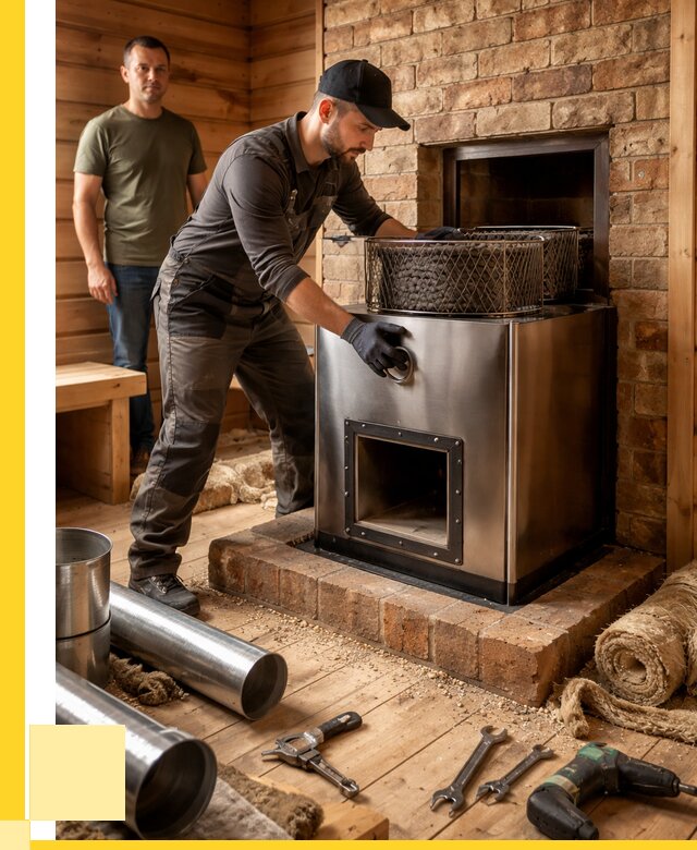 Монтаж банных печей под ключ в Большой Камне от 18254 р., ЭриданБль