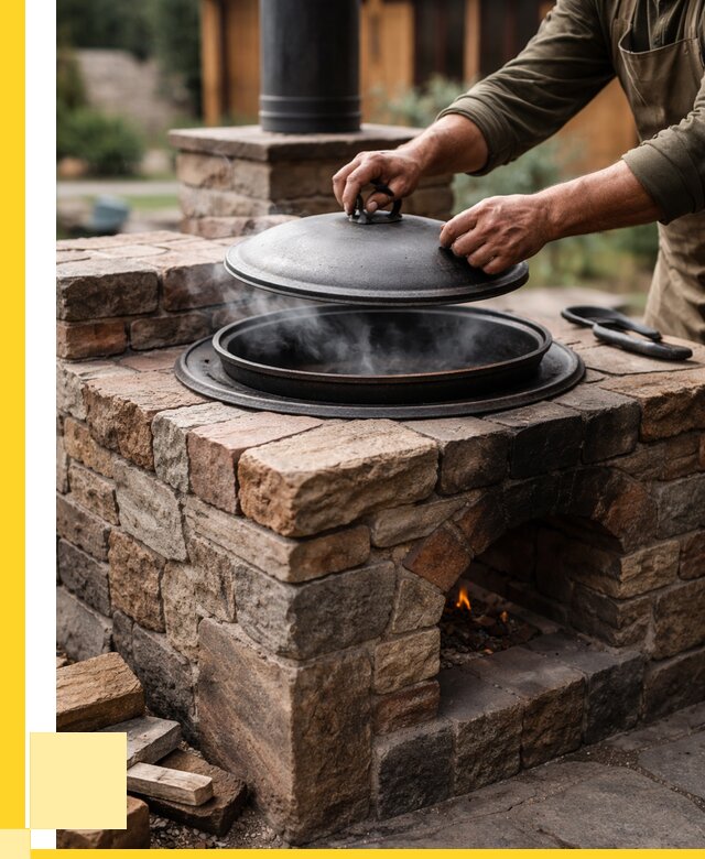 Печи для казана в Большой Камне по цене от 18254 р. | ЭриданБль