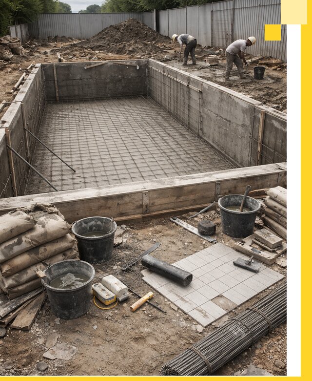 Строительство бассейнов под ключ в Большой Камне, дизайн и монтаж