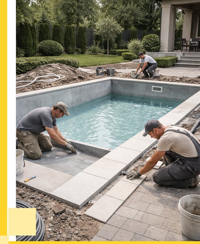 Монтаж бассейнов в Большой Камне под ключ от 456345 р. | ЭриданБль