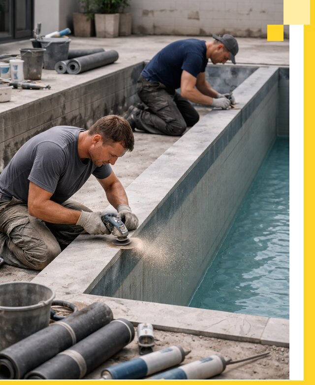 Профессиональный ремонт бассейнов под ключ в Большой Камне