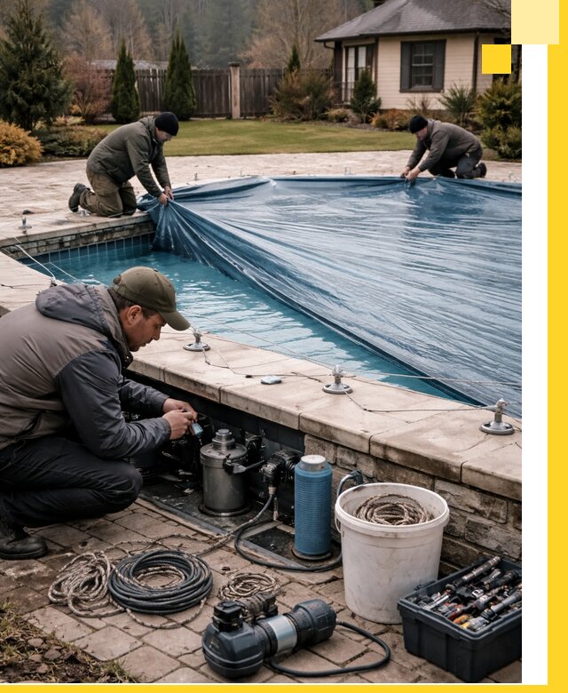 Консервация бассейнов в Большой Камне: подготовка к длительному хранению