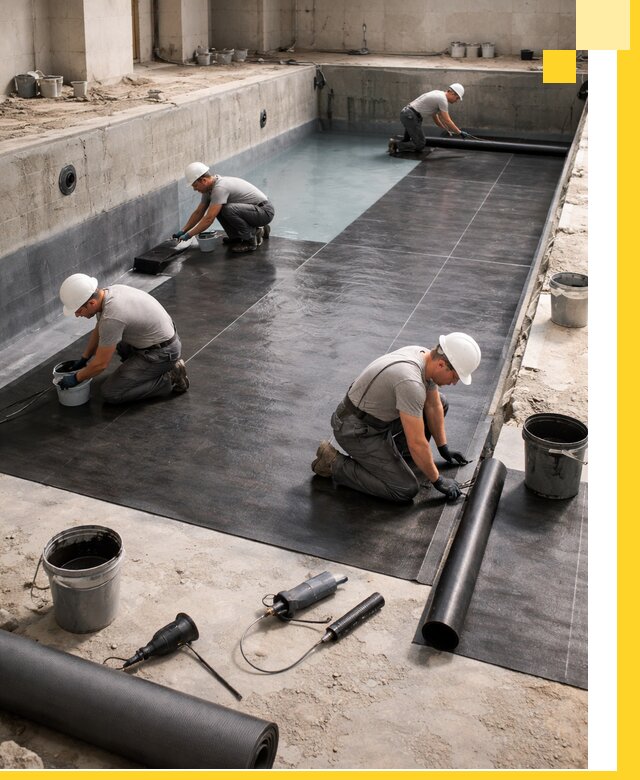 Профессиональная гидроизоляция бассейнов и чаш в Большой Камне под ключ