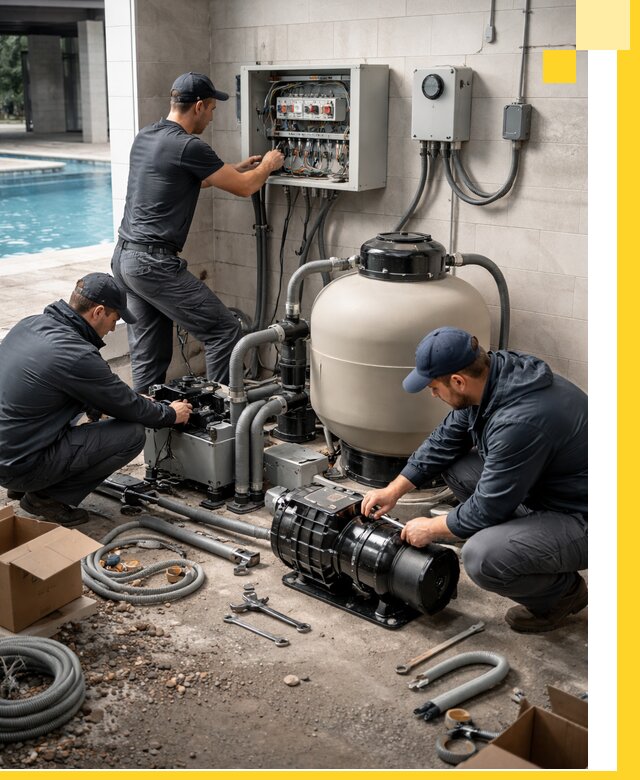 Профессиональный монтаж оборудования для бассейнов в Большой Камне