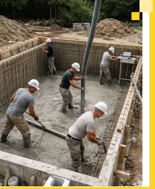 Строительство бетонных бассейнов под ключ в Большой Камне