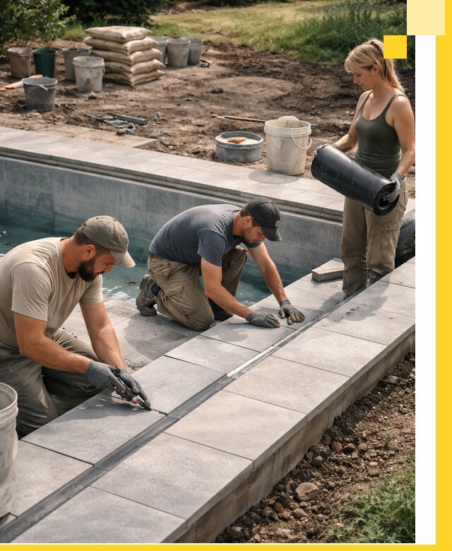 Строительство и монтаж уличных бассейнов под ключ в Большой Камне