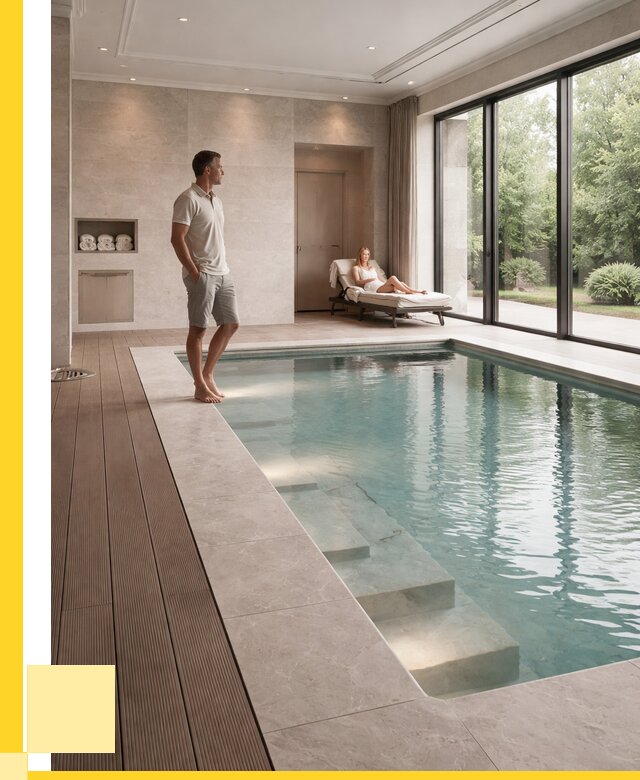 Бассейны в коттедже под ключ в Большой Камне от 1216920 р. | ЭриданБль