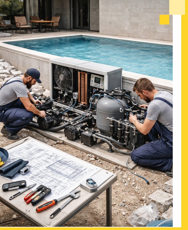 Проектирование и монтаж бассейнов с подогревом в Большой Камне