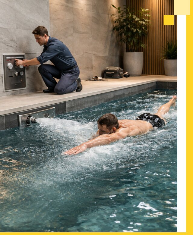 Проектирование и монтаж бассейнов с противотоком в Большой Камне