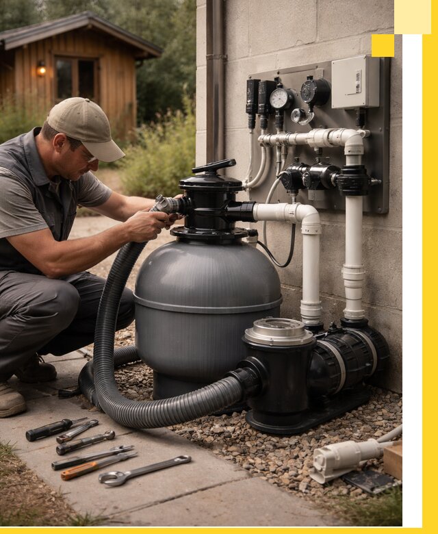 Продажа и монтаж фильтров и насосов для бассейнов в Большой Камне