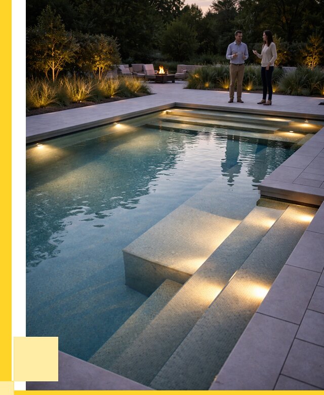 Освещение бассейнов в Большой Камне под ключ от 25353 р. | ЭриданБль