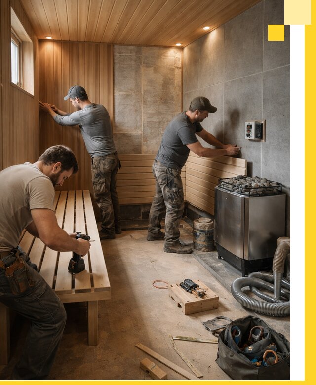 Сауны под ключ в Большой Камне, проектирование, строительство, отделка