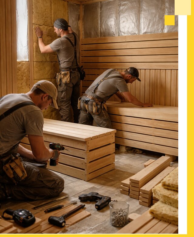 Профессиональное строительство саун под ключ в Большой Камне