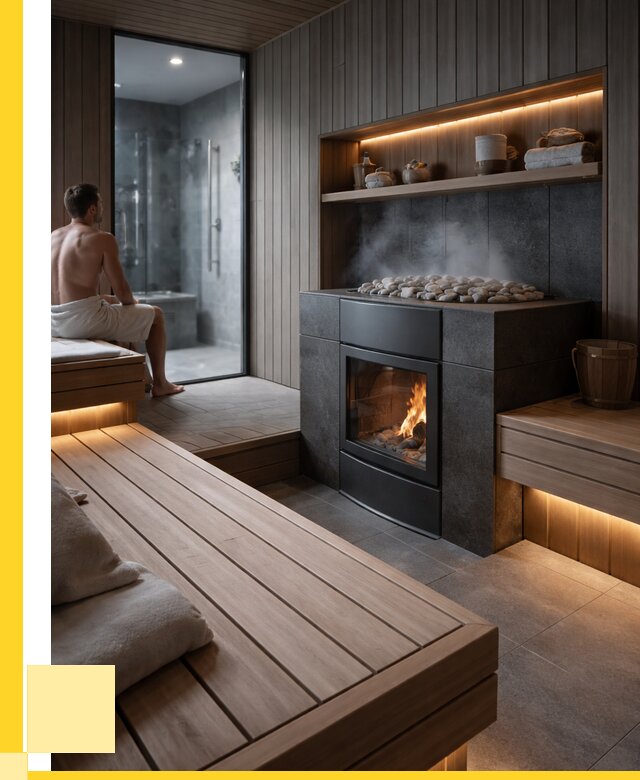 Проект сауны в частном доме в Большой Камне от 35494 р. | ЭриданБль