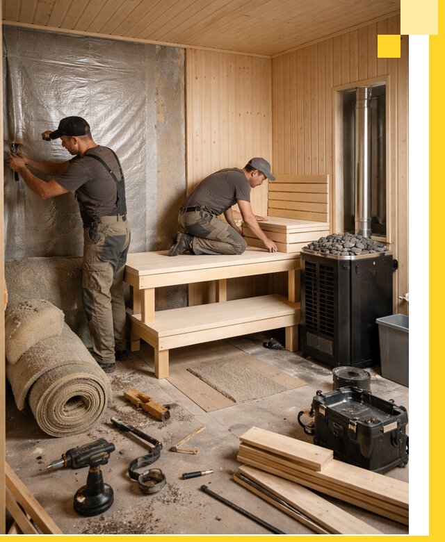 Проекты саун под ключ в Большой Камне дизайн и строительство