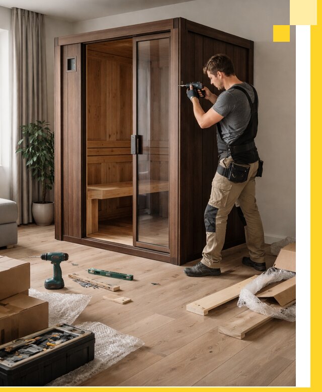 Установка и производство мини саун под ключ в Большой Камне