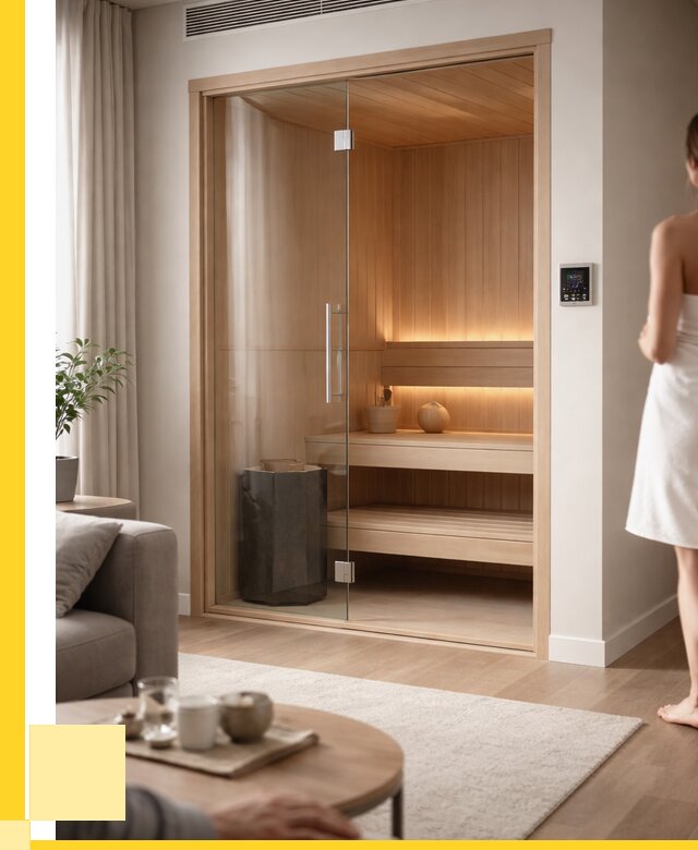 Сауна в квартире под ключ в Большой Камне от 121692 р. ЭриданБль