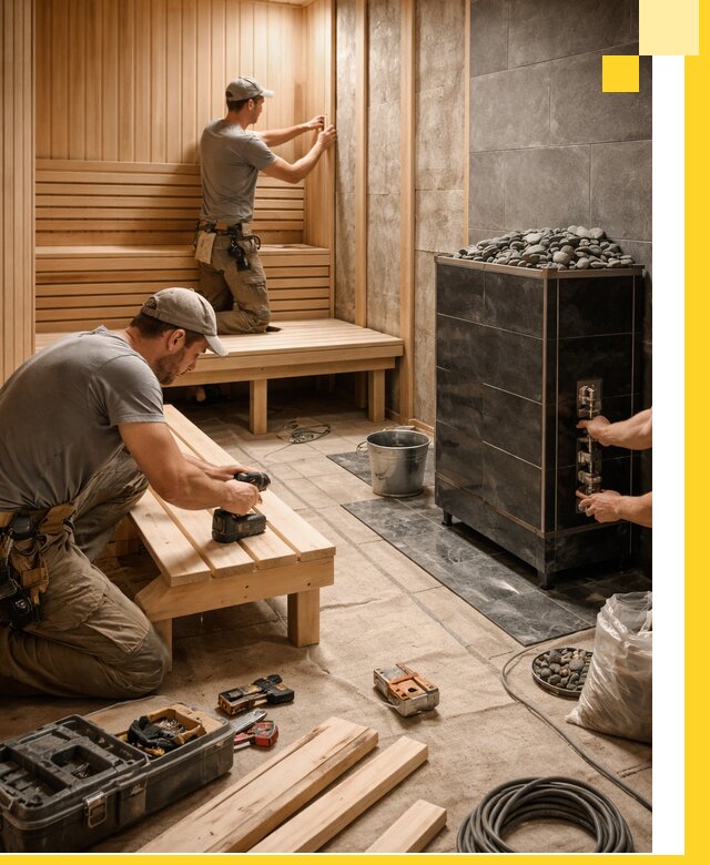 Дизайн и строительство интерьерных саун под ключ в Большой Камне