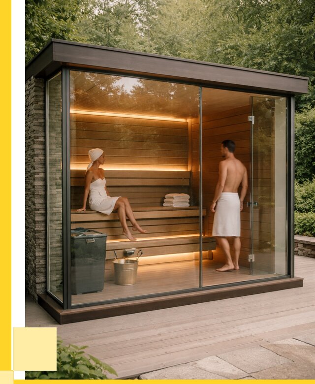 Сауна стеклянная и двери для сауны в Большой Камне от 253525 р. | ЭриданБль