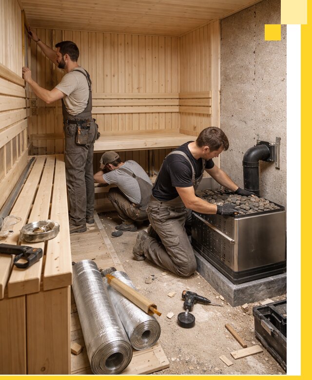 Индивидуальные сауны на заказ в Большой Камне под ключ, проект и монтаж