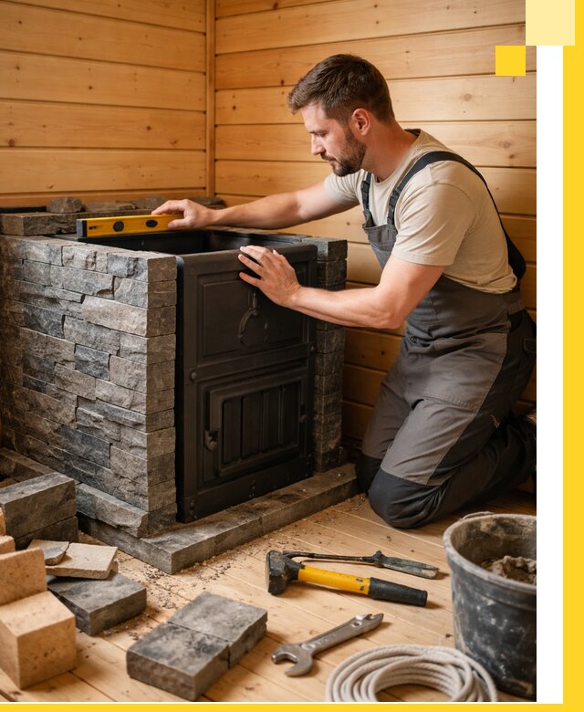 Производство и установка печей для саун под ключ в Большой Камне