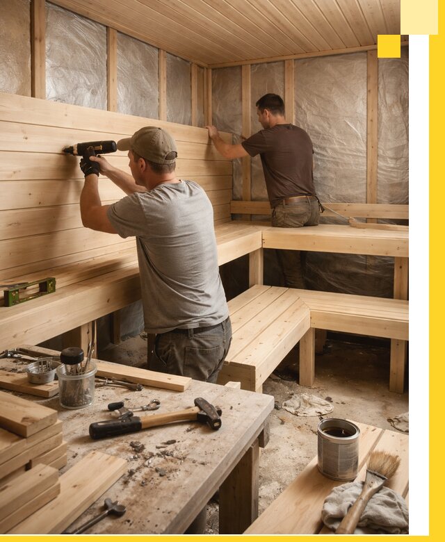 Профессиональная отделка бань и саун под ключ в Большой Камне