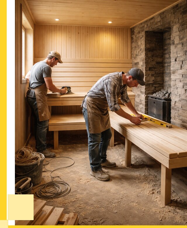 Отделка бани в Большой Камне: внутренняя отделка от 3042 р. | ЭриданБль