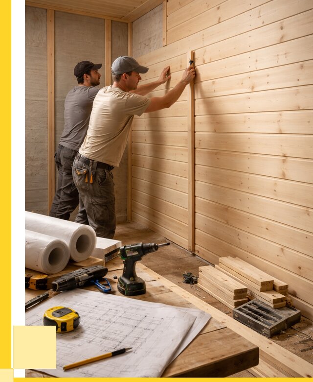 Обшивка бани вагонкой в Большой Камне от 1217 р., ЭриданБль