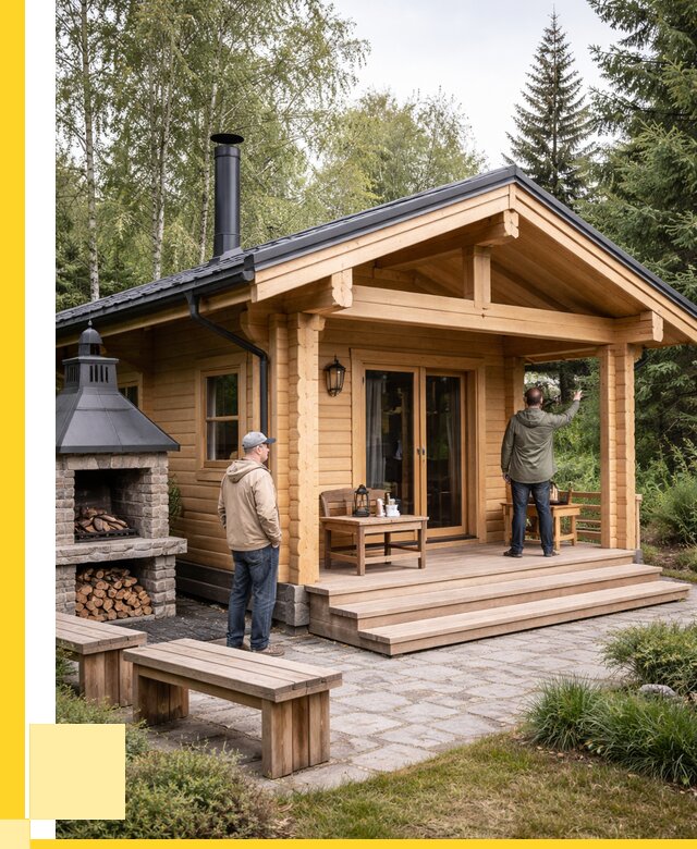 Деревянные бани под ключ в Большой Камне от 456345 р. | ЭриданБль