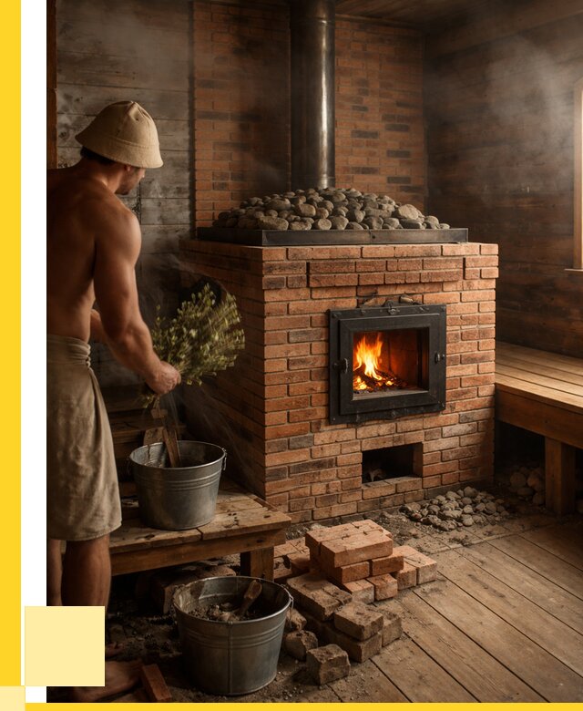 Кирпичные банные печи в Большой Камне от 91269 р. | ЭриданБль