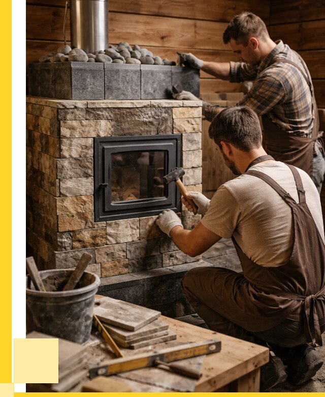 Облицовка банной печи в Большой Камне от 15212 р. | ЭриданБль