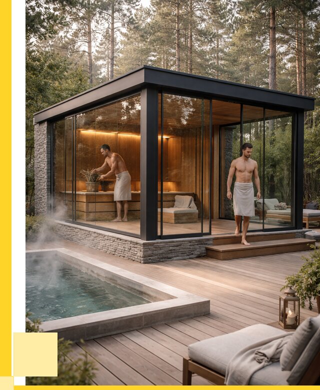 Стеклянные бани и двери в Большой Камне от 456345 р. | ЭриданБль