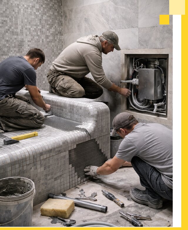 Проекты хамамов под ключ в Большой Камне и дизайн и строительство